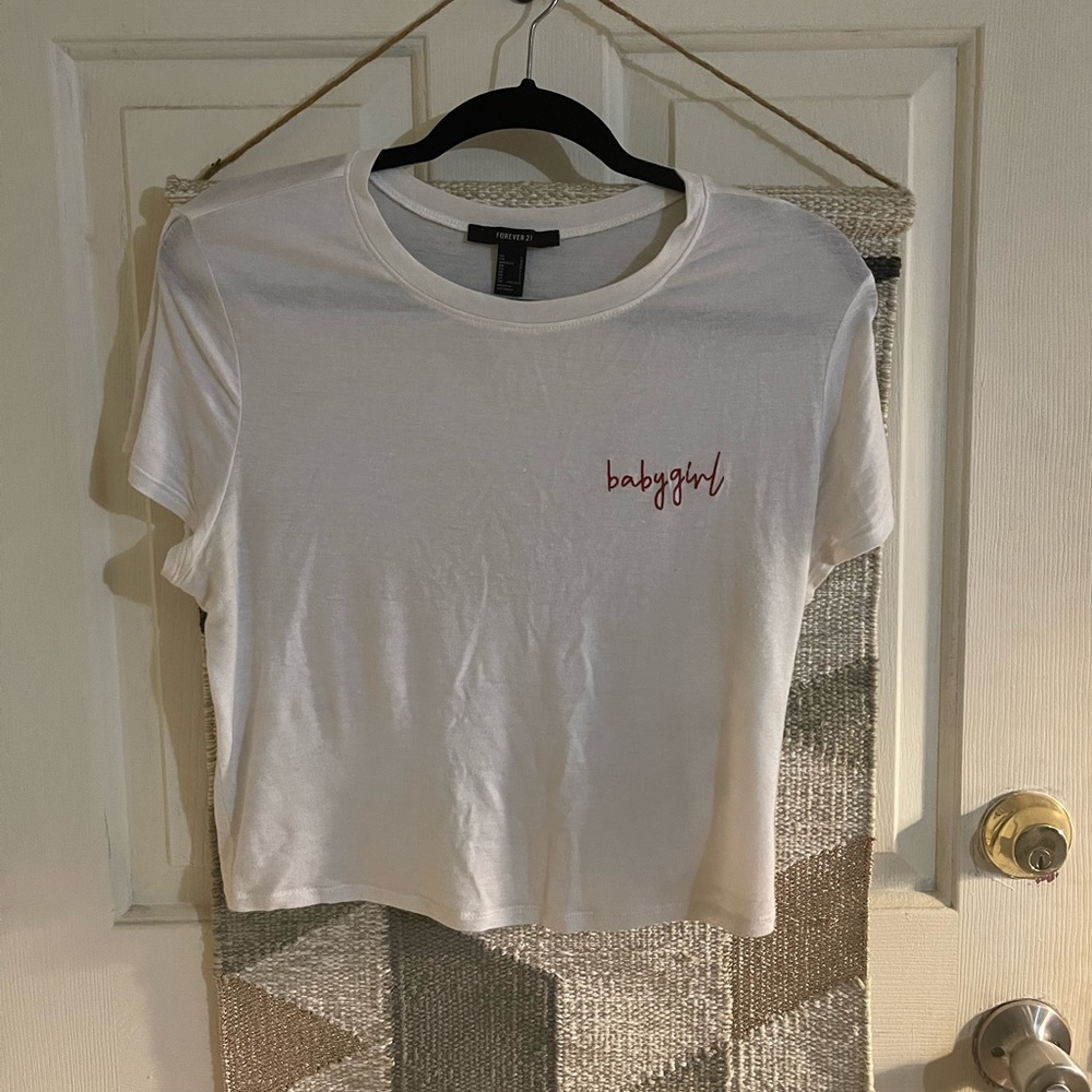 Baby girl cropped t shirt